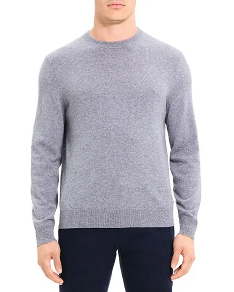 Кашемировый свитер Hilles с круглым вырезом Theory, цвет Gray