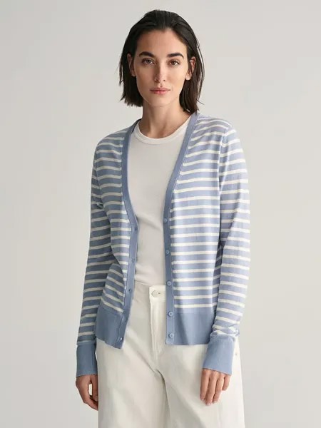 Кардиган Gant, цвет hellblau/weiß