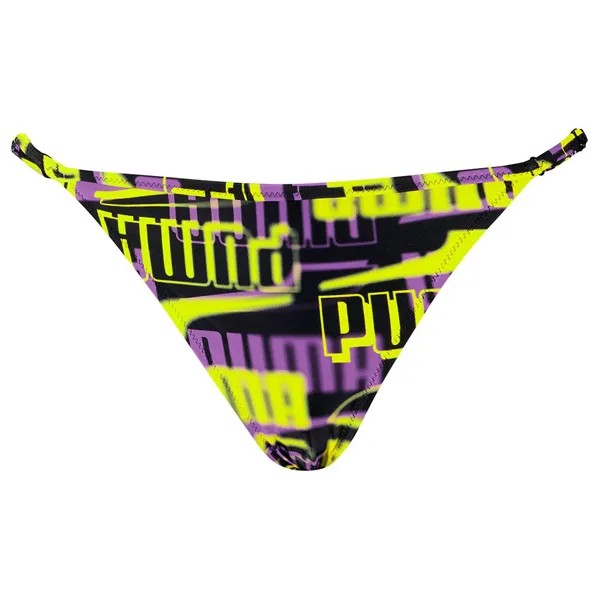 Низ бикини Puma Swim Printed Side Strap, желтый