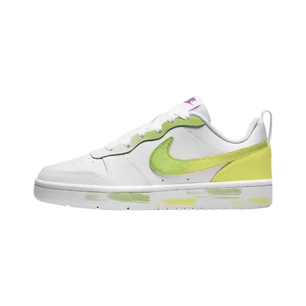 Кроссовки Nike Court Borough Skateboarding Shoes Women's Low-top Yellow/green, зеленый