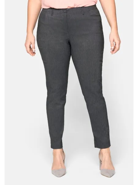 Брюки sheego Bengalin Hose, цвет grau meliert