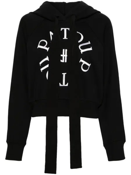 Patou укороченное худи Medallion, черный