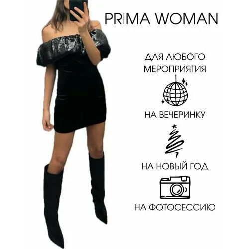 Платье Prima Woman, размер L, черный