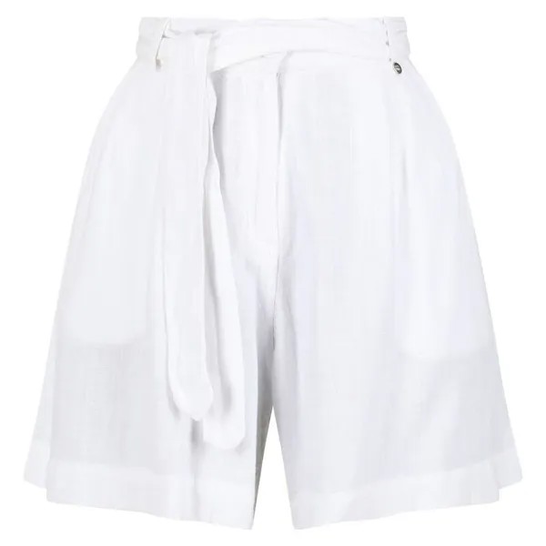 Женские шорты Sabela Paper Bag Design, белые REGATTA, цвет blanco