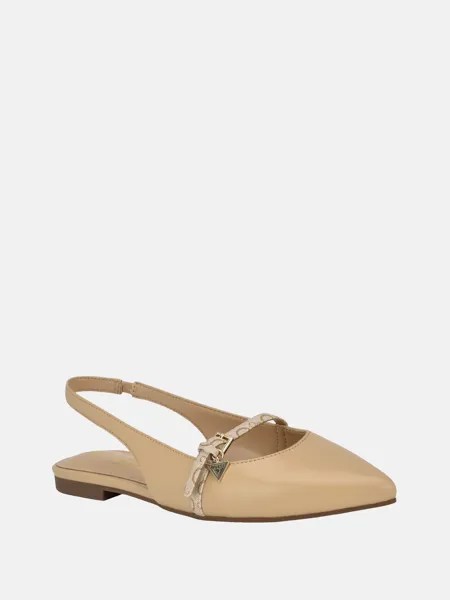 Туфли Eddies с пяткой на пятке и поясом Guess Factory, цвет Tan