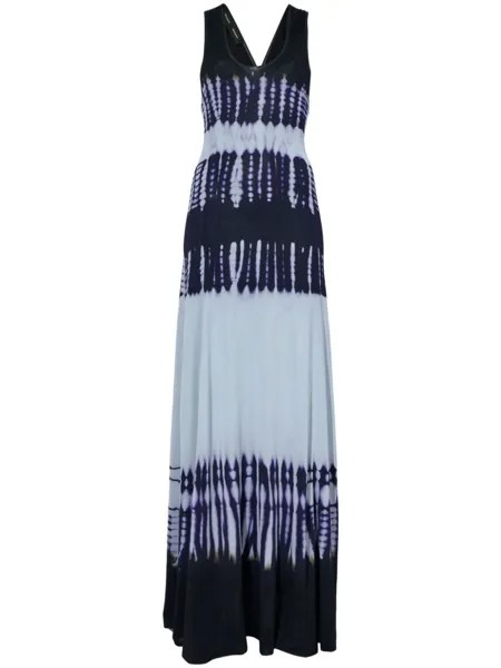 Proenza Schouler tie-dye print midi dress, синий
