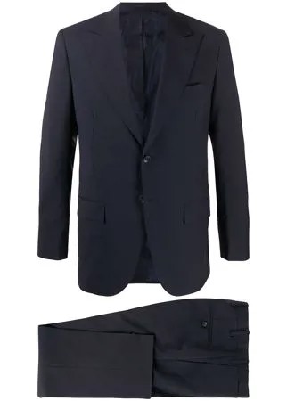 Kiton строгий костюм с однобортным пиджаком