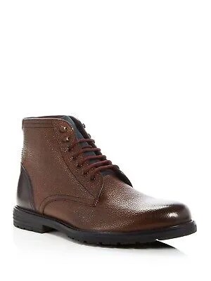 TED BAKER LONDON Мужские коричневые кожаные ботинки чукка Karusl с круглым носком на блочном каблуке 8.5
