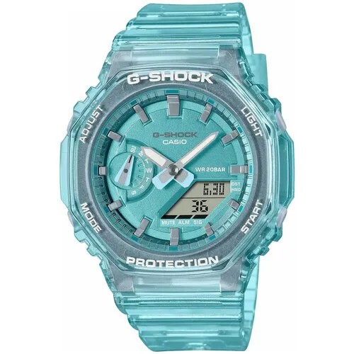 Наручные часы CASIO G-Shock, бирюзовый, голубой