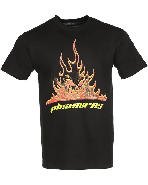 Футболка Pleasures Flameboy T-Shirt, черный