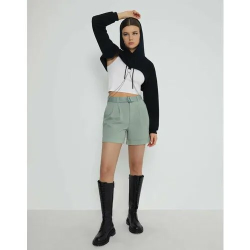 Шорты спортивные Gloria Jeans Ready! Steady! Go!, размер 16-18л/170, оливковый