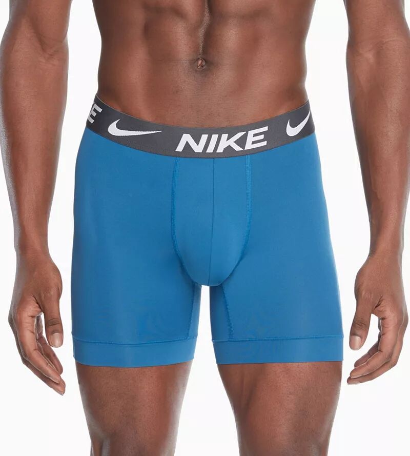 Мужские трусы-боксеры Nike Dri-FIT Essential Micro — набор из 3 штук, синий