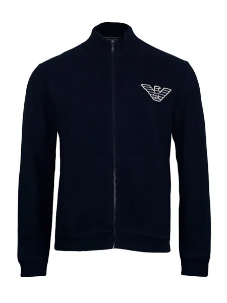 Вязаный кардиган Emporio Armani, темно-синий