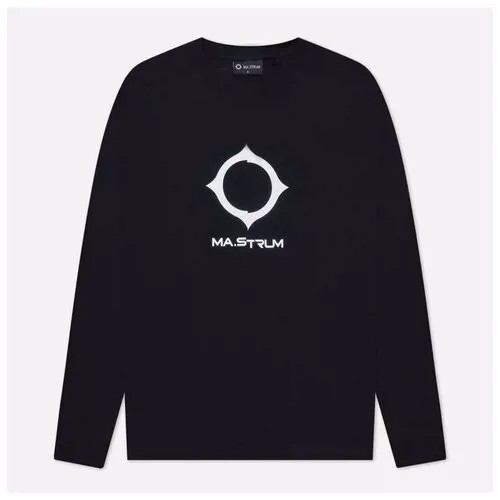 Мужской лонгслив MA.Strum Distort Logo FW21 зелёный , Размер S