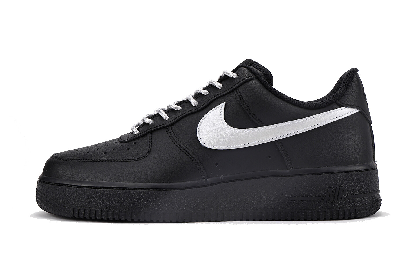 Кроссовки Nike Air Force 1 Skateboarding Shoes Unisex Low-top White/Bicoastal/Photon Dust/Black, серебряный
