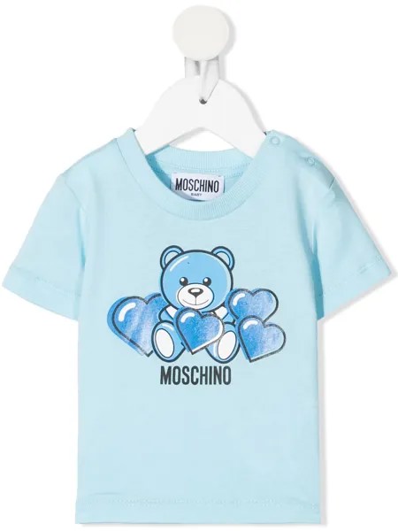 Moschino Kids футболка с принтом Teddy Bear