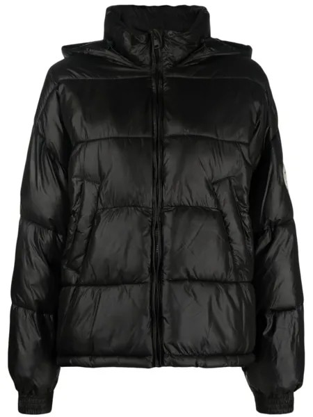 TWINSET пуховик с капюшоном, черный
