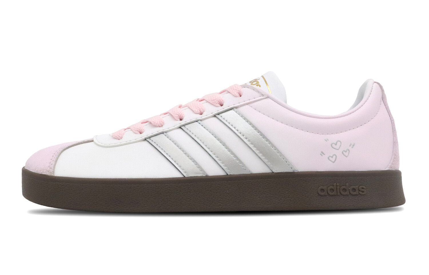 Кроссовки adidas neo Skateboarding Shoes Unisex Low-top Pink Silver, серебряный