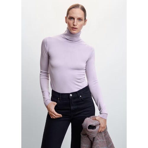 Водолазка MANGO ALMAR, размер 36, , light/pastel purple