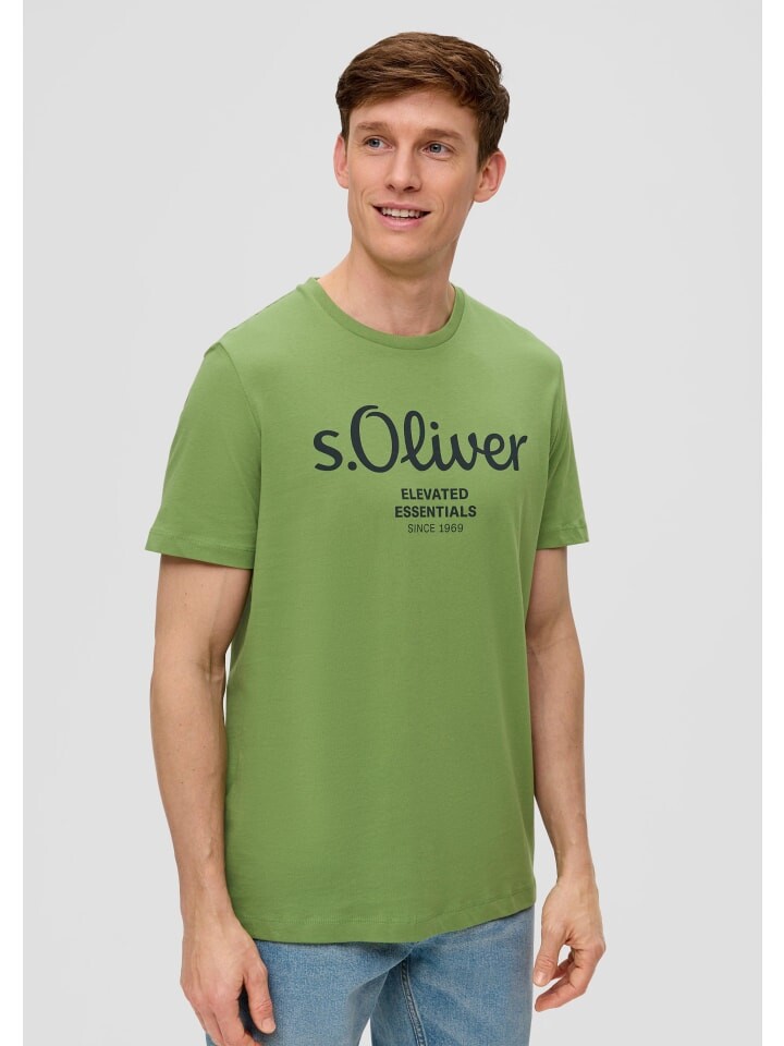 Футболка s.Oliver, зеленый