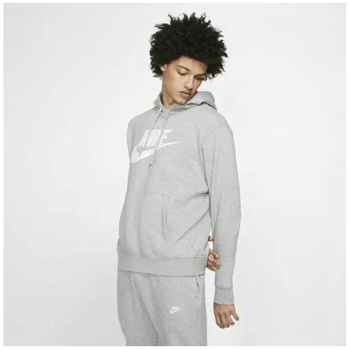 Худи спортивное NIKE NSW CLUB FLEECE HOODIE, размер M, , серый