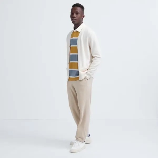 Брюки Uniqlo Soft Fleece, светло-бежевый