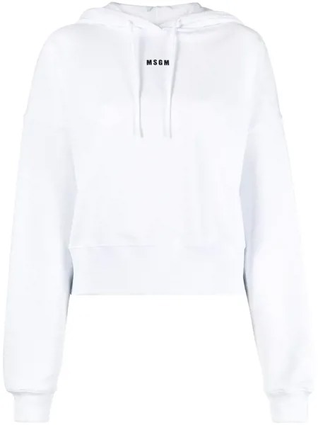 MSGM худи с кулиской и логотипом