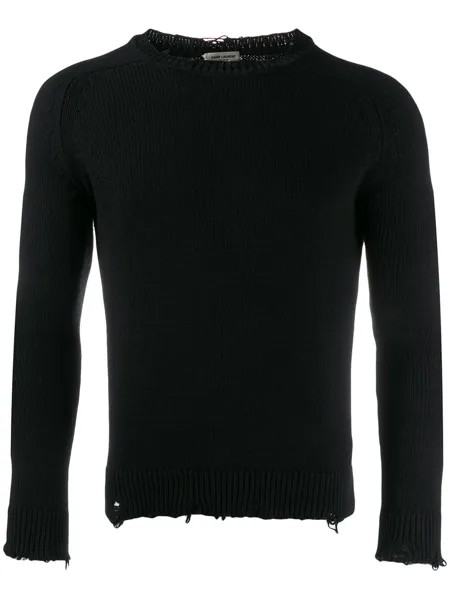 Saint Laurent джемпер с круглым вырезом