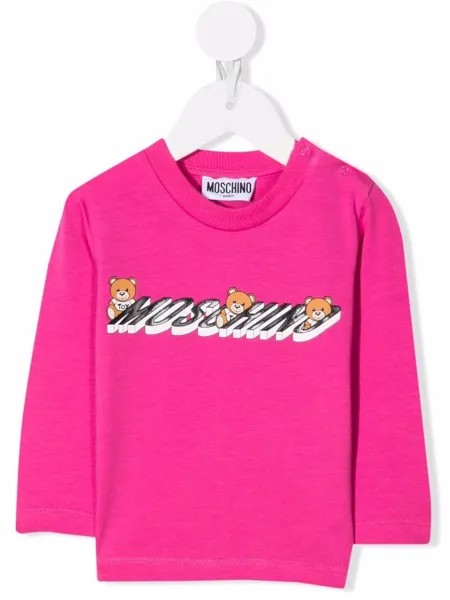Moschino Kids толстовка с логотипом