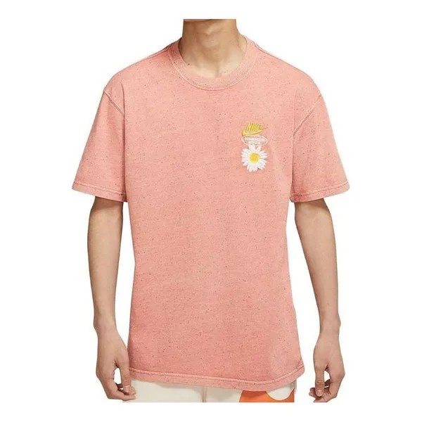 Футболка Men's Nike Daisy Round Neck Pullover Short Sleeve Rock Pink T-Shirt, розовый