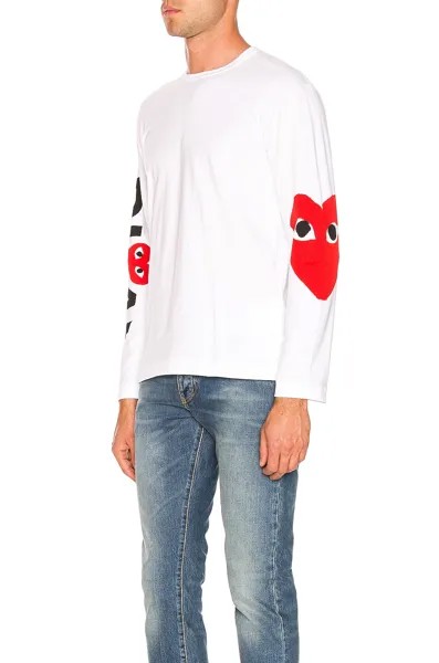 Футболка Comme des Garçons Logo, белый