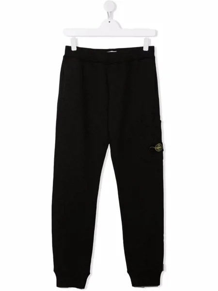 Stone Island Junior спортивные брюки с логотипом