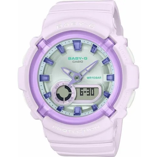 Наручные часы CASIO Baby-G BGA-280SW-6A, белый, фиолетовый