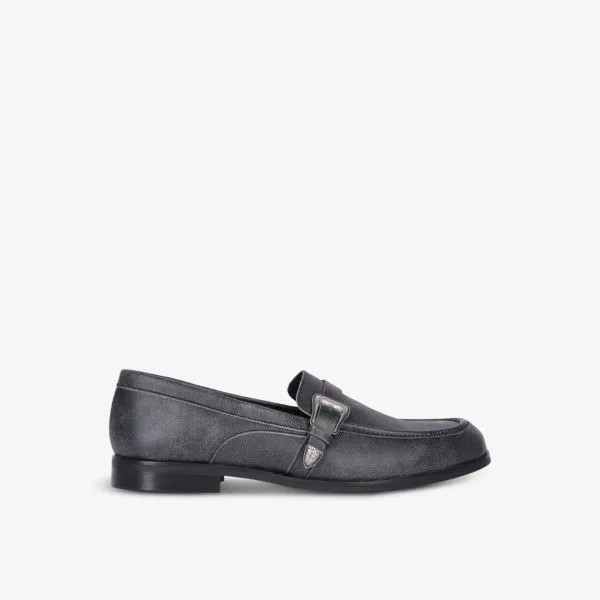 Кожаные мокасины Western-Buckle The Kooples, черный