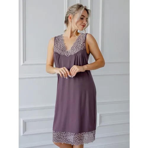 Сорочка  Текстильный Край, размер 58, фиолетовый
