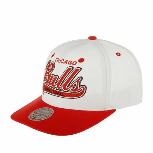 Бейсболка Mitchell & Ness, размер 0, красный/белый
