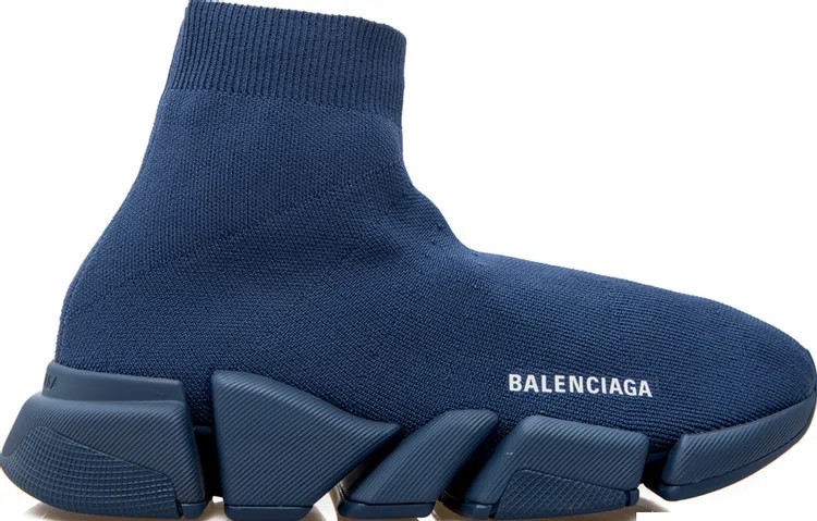 Кроссовки Balenciaga Speed 2.0 Sneaker Dark Navy, синий