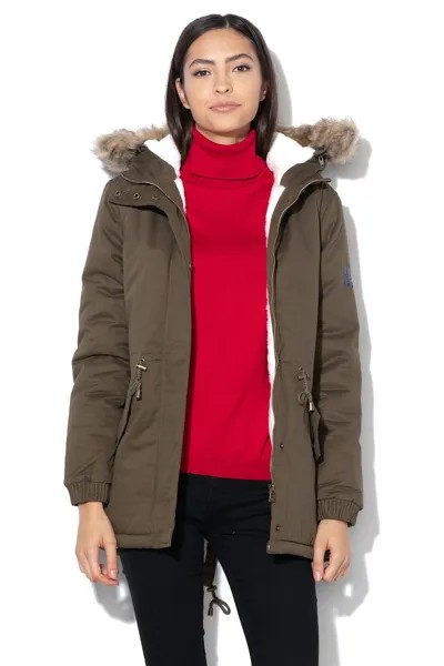 Стеганый пуховик Ampuria Geographical Norway, зеленый