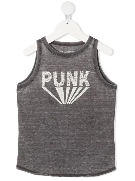 Zadig & Voltaire Kids топ с принтом Patti Punk