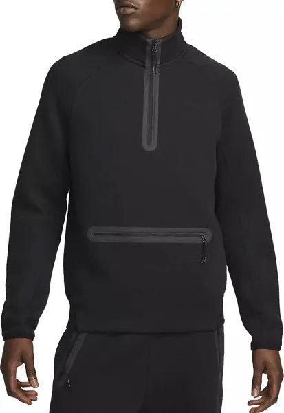Мужская толстовка Nike Sportswear из технического флиса на молнии 1/2, черный