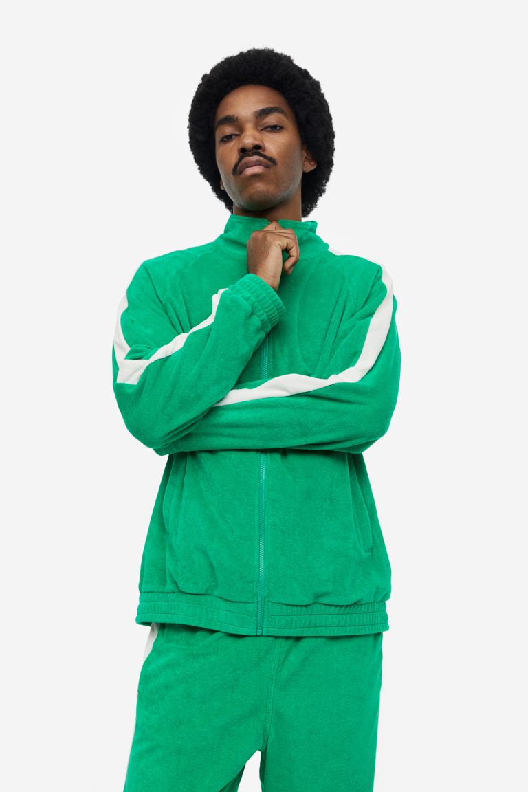 Олимпийка мужская H&M 1140826001 зеленая 3XL (доставка из-за рубежа)