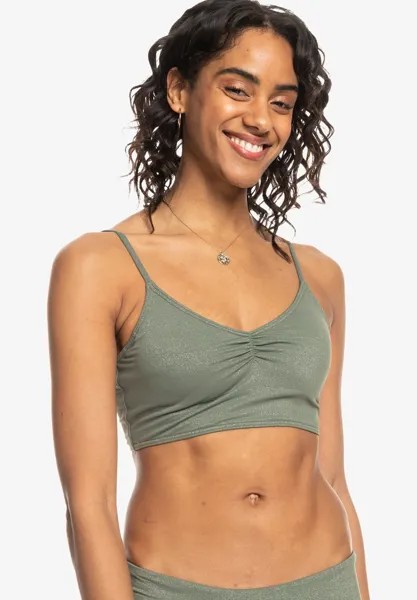 Верх бикини SHINY WAVE Roxy, цвет agave green