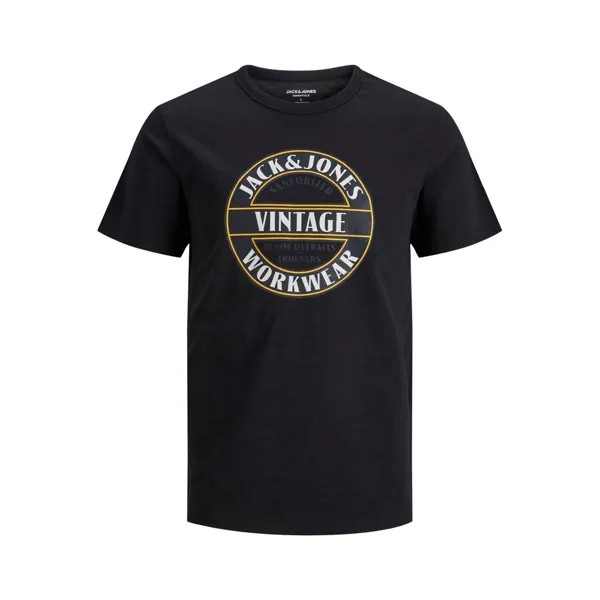 Футболка Jack & Jones T-shirt Denim Noos, черный