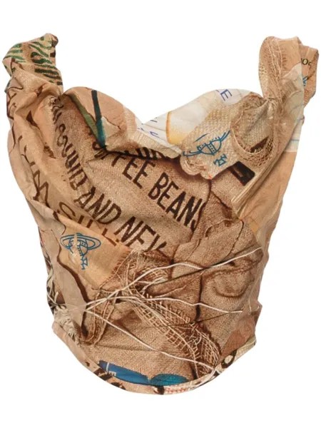 Vivienne Westwood топ-корсет Sunday, нейтральный цвет