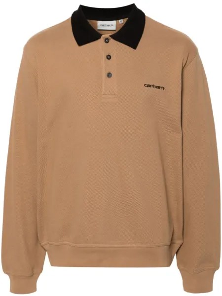 Carhartt WIP рубашка-поло Vance Rugby, коричневый