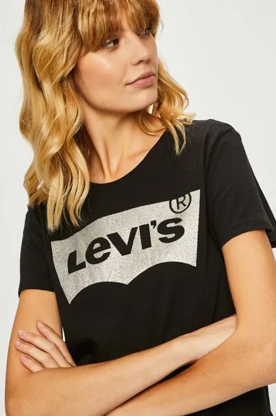 Хлопковый топ Levi's, черный