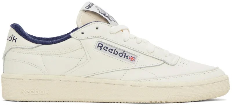 Винтажные кроссовки Off-White Club C 85 Reebok Classics, цвет Chalk/Alabaster/Vecnavy