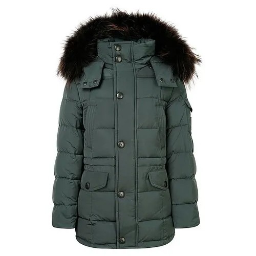 Пуховик JUMS kids 65710 размер 104, зеленый
