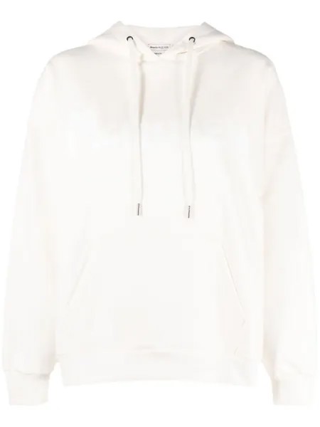 Alexander McQueen худи с кулиской и логотипом, нейтральный цвет