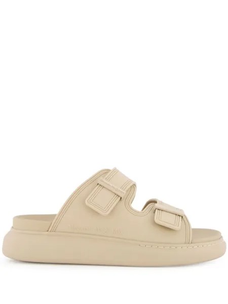 Alexander McQueen гибридные сандалии, нейтральный цвет